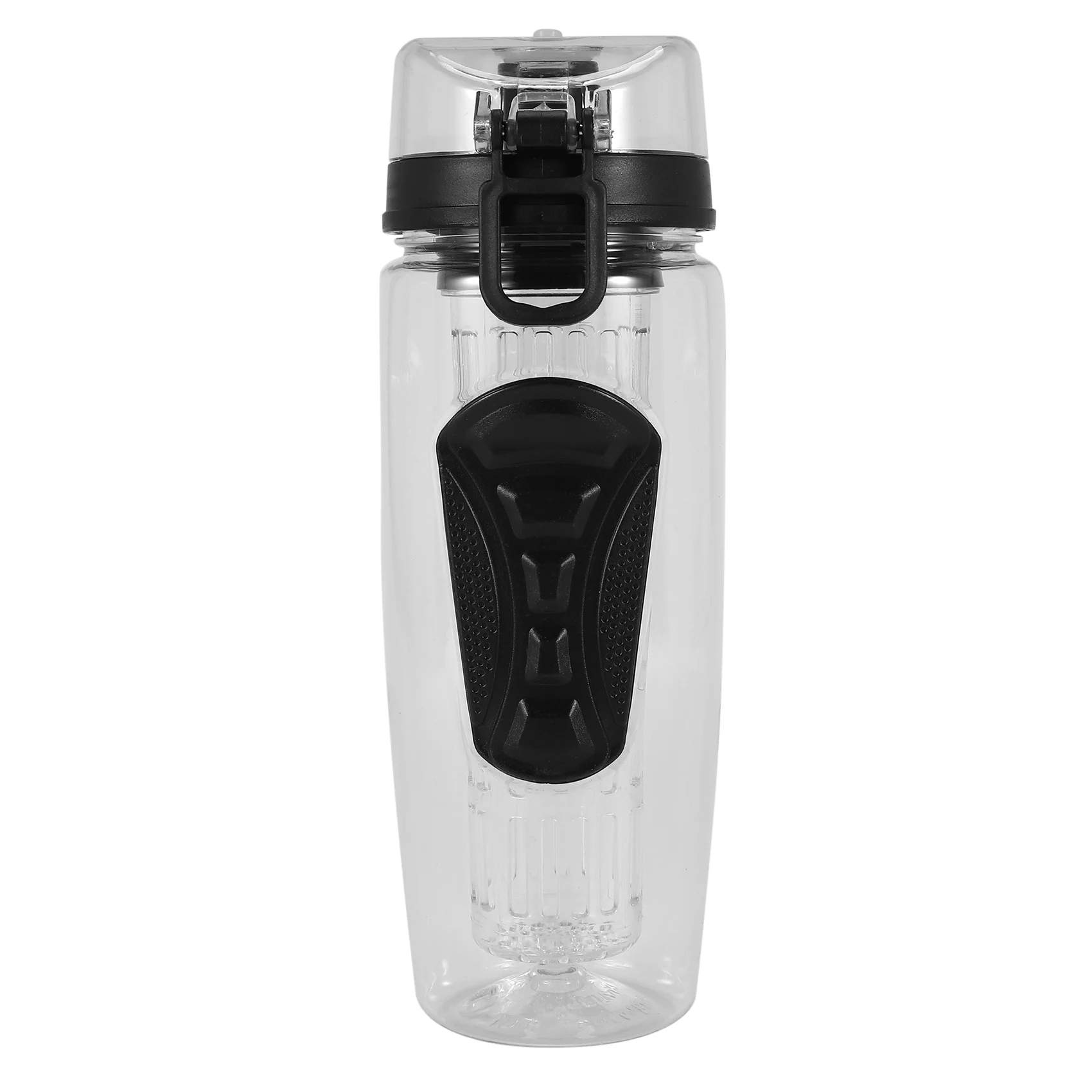 

1000ml/32oz Fruit Infusing Infuser Water Bottle Plastic Sports Detox Health black