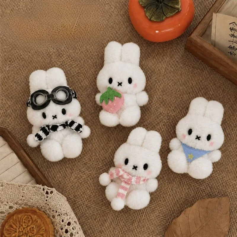 Cartoon Kawaii Pendant Super Cute Couple Set Bag Charm Creative Doll Keychain Gift Soft To The Touch Fashion Collocation Miffy