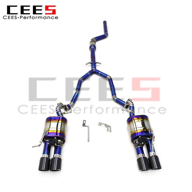 CEES Custom Valve Catback Exhaust System for BMW Z4 E89 2.0T 2009-2017 Titanium Exhaust Pipe Muffler with Carbon Fiber Tips