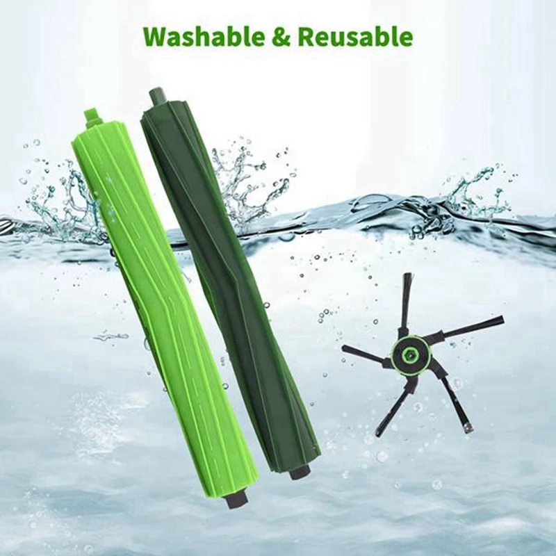 ل اي روبوت رومبا S9 9150 / S9 + Plus 9550 جهاز آلي لتنظيف الأتربة اكسسوارات فلتر Hepa الجانب الرئيسي فرشاة كيس لجميع الغبار