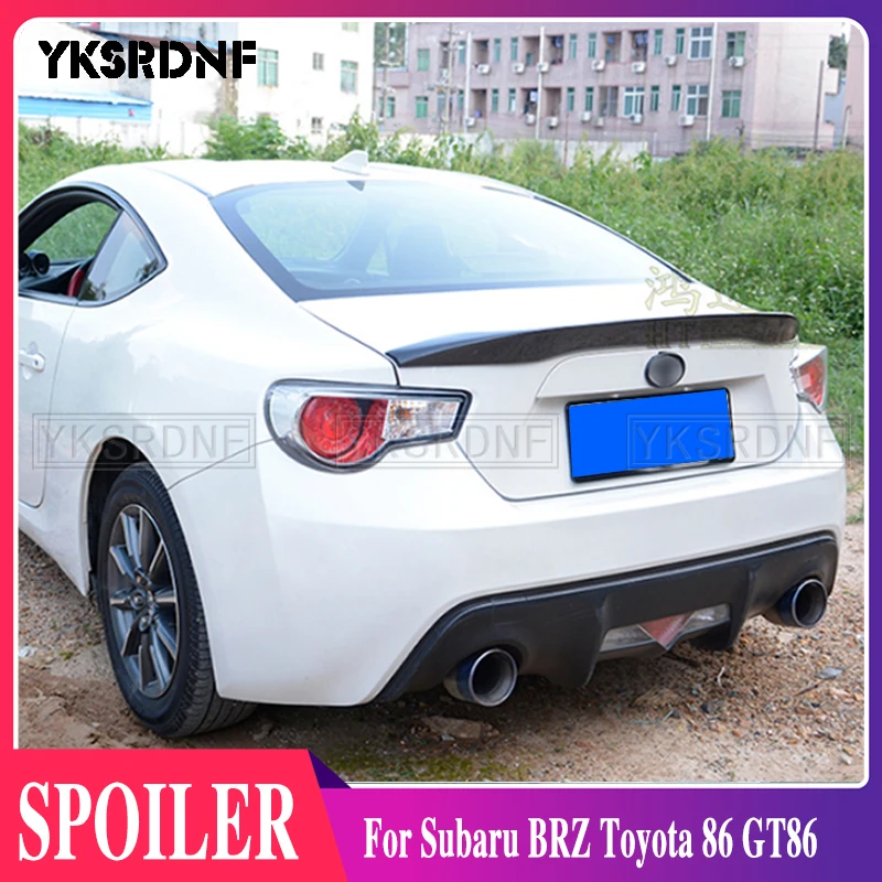 YKSRDNF Car-styling Carbon fiber Material KS Style GT 86 BRZ Rear Trunk wing spoiler For Subaru BRZ Toyota 86 GT86