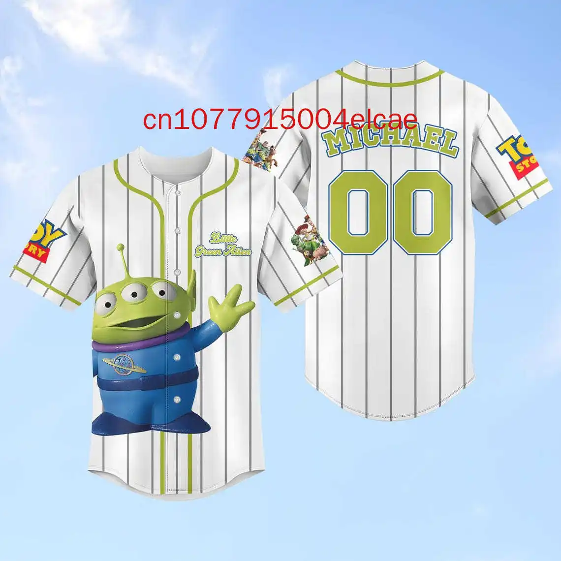 2025 New Disney Alien claw machine Baseball Shirt 3D Printed Customized Name Men's and Women's Kids's Baseball Jersey