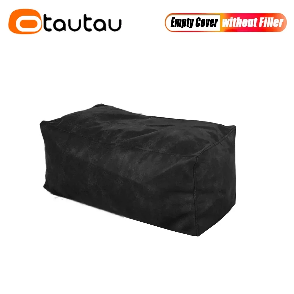 OTAUTAU King Size Retro Kunstleer Zitzakhoes Lounger SF389 【Geen vulmiddel aan de binnenkant! Je moet zelf een vulmiddel kopen!】