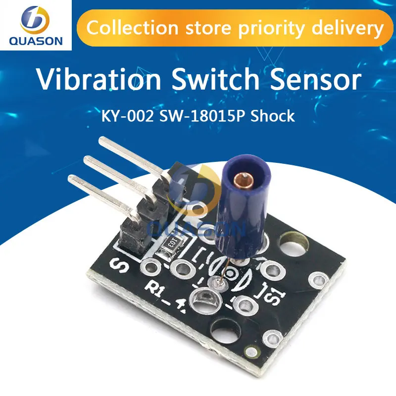 3pin KY-002 SW-18015P Shock Vibration Switch Sensor Module for arduino Diy Kit