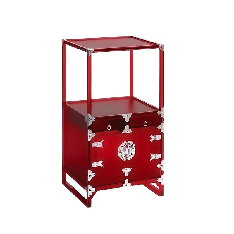 

Light luxury high-end dining side cabinet acrylic modern simple tea living room home new Chinese bogu rack