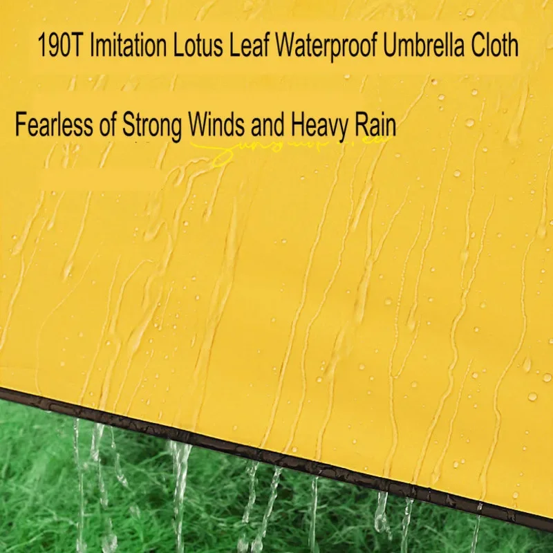 Imagem -06 - Atualizado Waterproof Umbrella Pesca Outdoor Sunshade Protector 360 ° Ajuste Duplo Grande Parasol Praia Camping Quintal Novo