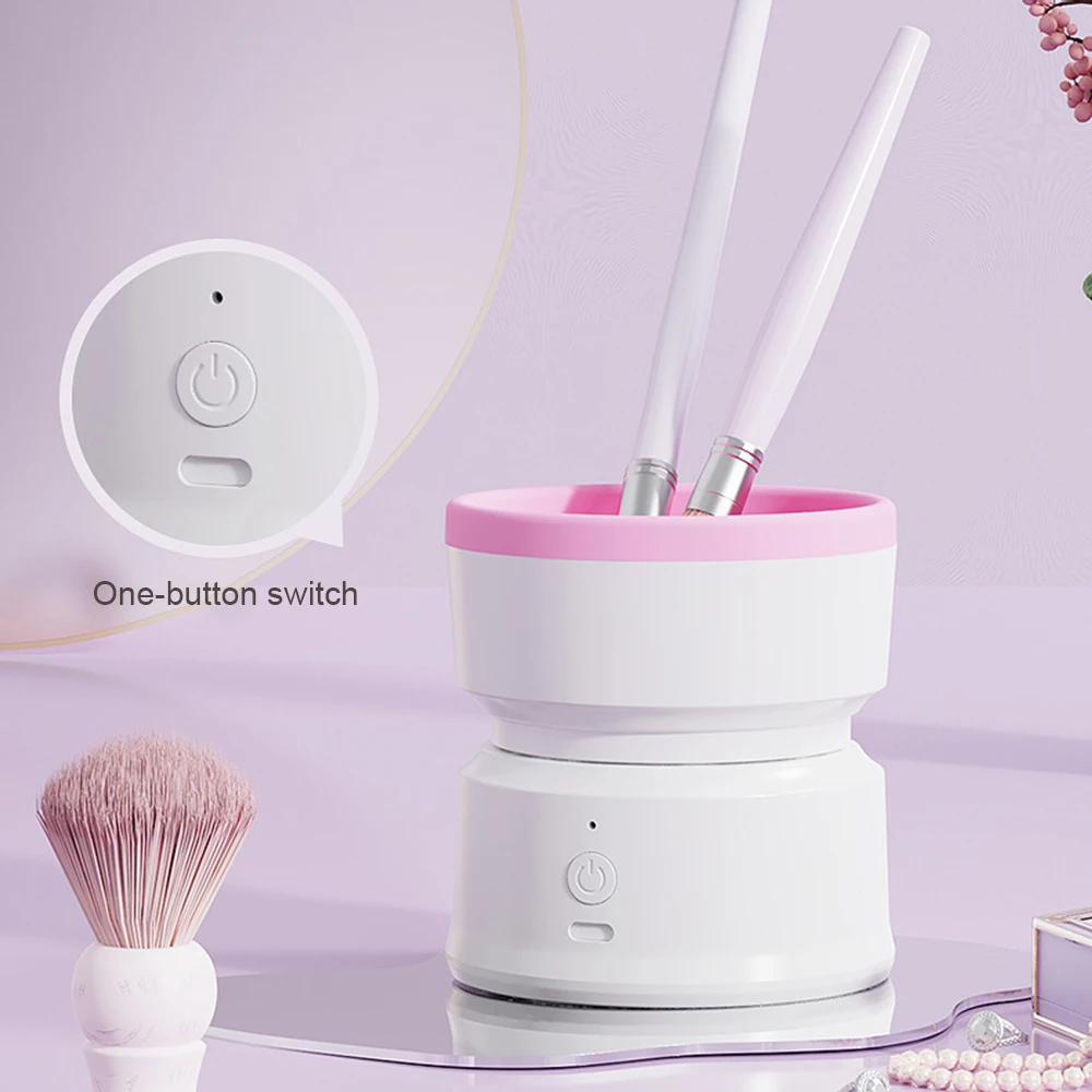 Electric Makeup Brush Cleaner Beauty Tool Powder Puff Beauty Egg Automatic Deep Cleaning Box Makeup Brush Cleaning Artifact