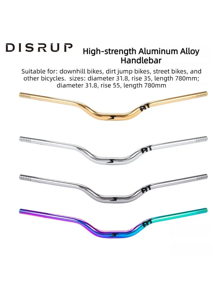 AliExpress NONE SEMYT MTB Riser Handlebar 31.8/35mm Clamp Diameter 35/55mm Rise 780mm Length for Downhill Cross-country Dirt Jump Bikes