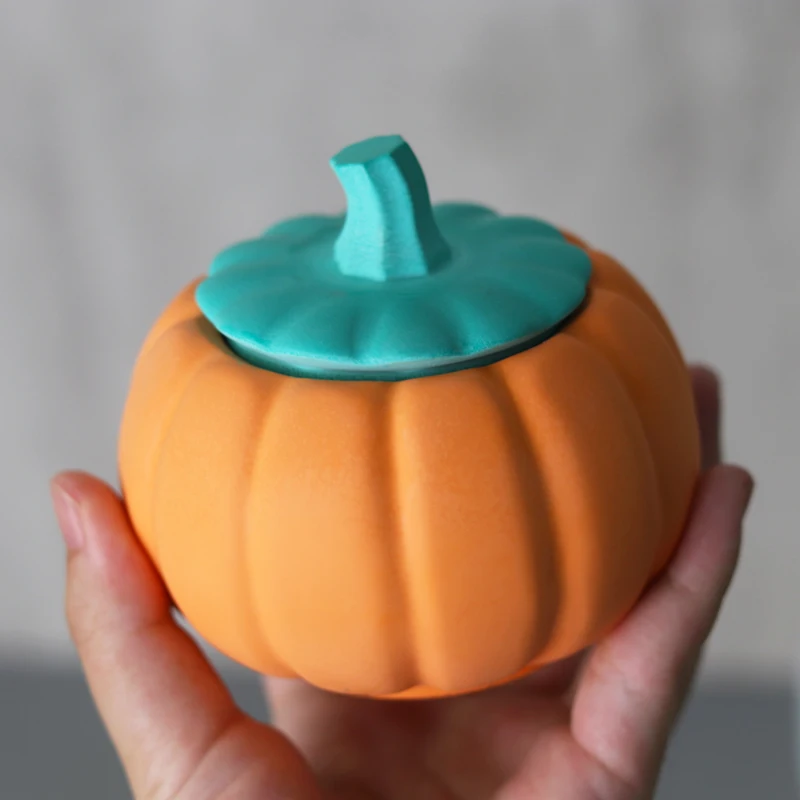 DIY Creativity Storage Box Silicone Mold Witch Pumpkin Candle Jar Craft Gift Making Plaster Epoxy Resin Casting Molds Home Decor