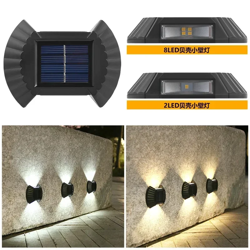 

Waterproof Outdoor Solar Lights High Brightness Solar Lights Outdoor Sunlight For Garden Balcony Stairs Decor Solar Wall Light