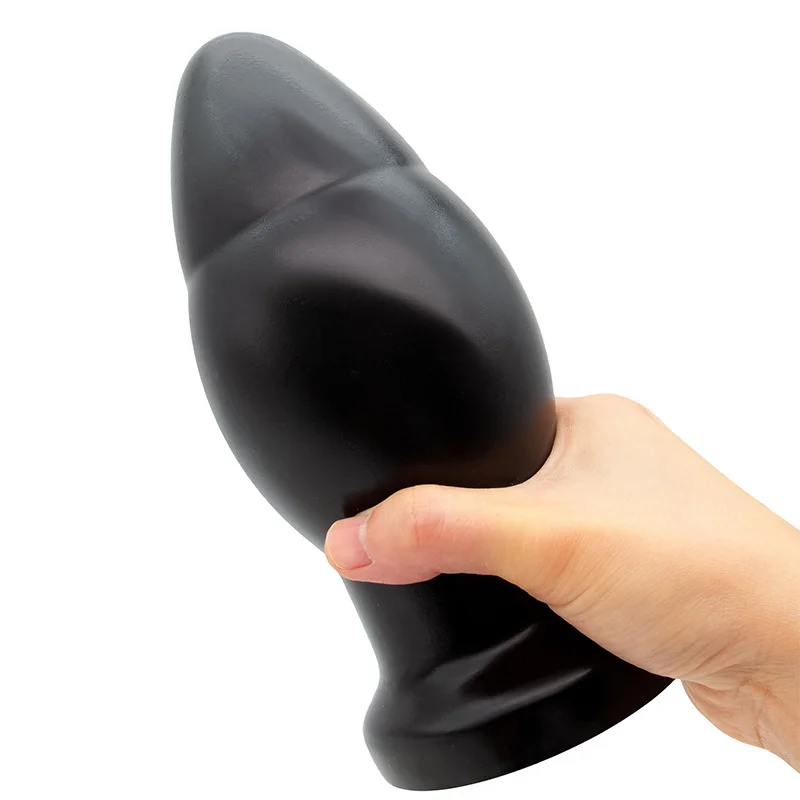 Black Huge Anal Plug Dildo Suction Cup Butt Plug Pull Bead Masturbators Anal Toy Vaginal Anus Dilator Sex Toys for Women Men