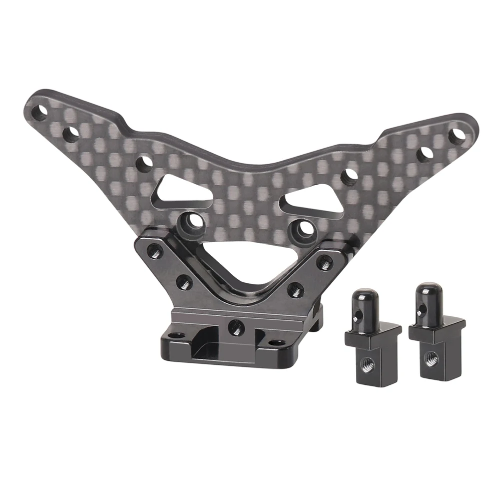 KYX Racing Carbon Fiber Rear Shock Tower Upgrades Parts Accessories for 1/18 RC Crawler Car LOSI Mini-T 2.0