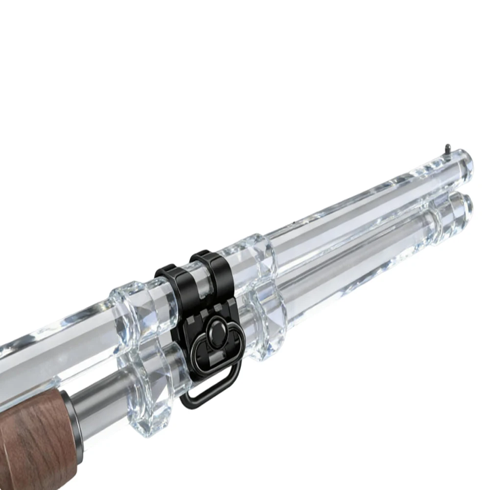 

Tactical Shotgun Barrel Clamp Mount with QD Sling Swivel Picatinny Rail Shotgun Flashlight Sling Mount for 12GA Shotguns