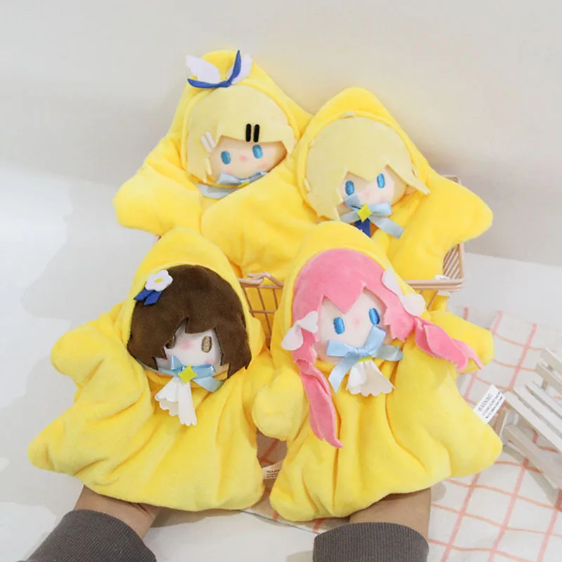 Hatsune Miku Fufu Anime Stuffed Toys Meiko Luka Anime Figure Hand Puppet Hatsune Miku Kagamine Rin Len Periphery Toys Gifts