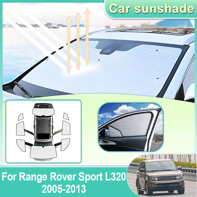 Sunshade For Land Rover Range Rover Sport L320 2005-2013 Visor Windshield Sunscreen Heat Insulation Sunshade Anti-UV Protection
