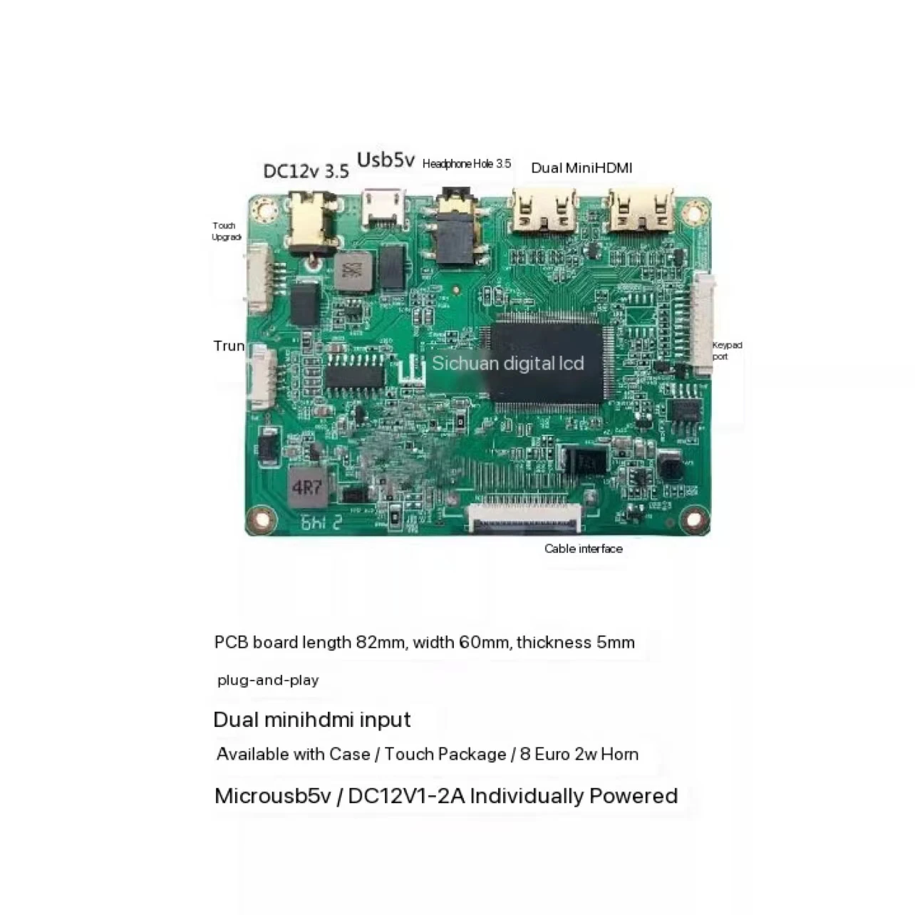 Imagem -03 - Placa Controladora Mini Hdmi Driver Board para Tablet pc 10.1 Lcd Tela 2560x1600 Vx10t022n00 51 Pinos