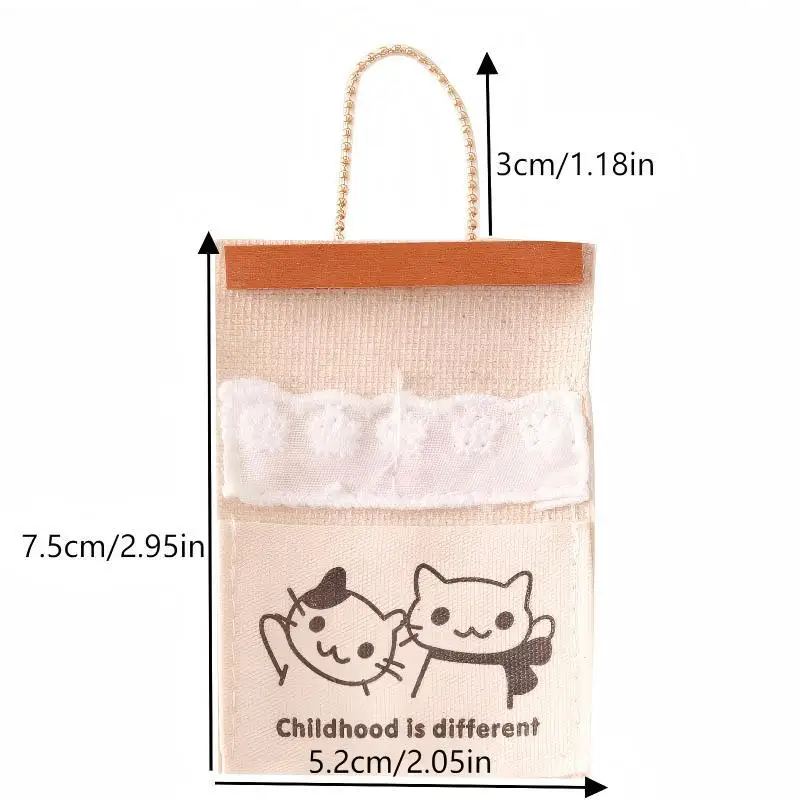 1/12 Mini borsa portaoggetti da parete carina per casa delle bambole Tasche appese Accessori per la decorazione della scena della casa delle bambole Prozioni fotografiche di micro scene
