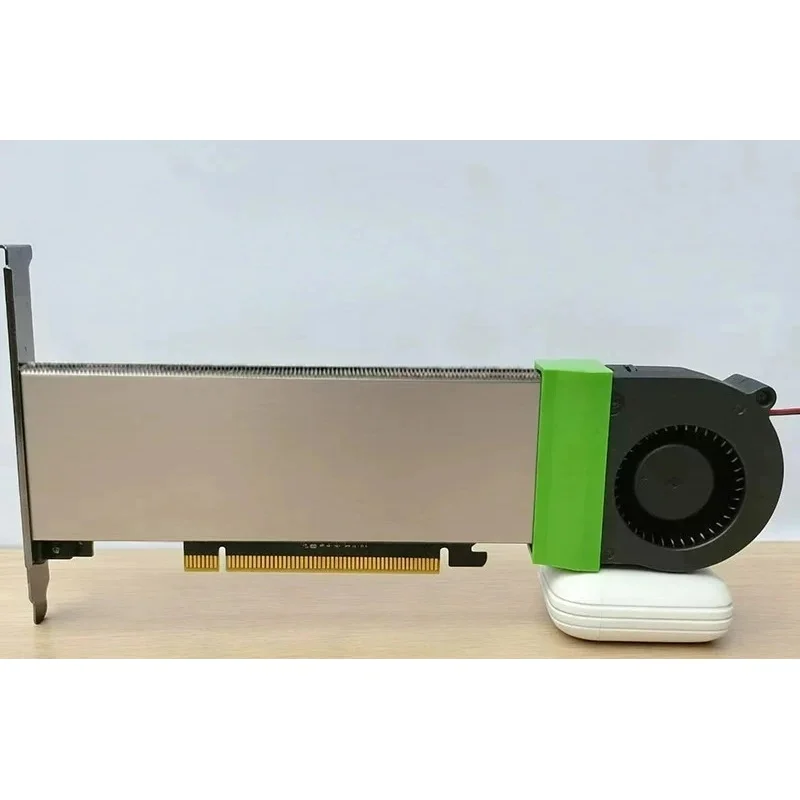 Custom Low‑Noise Modified Heatsink Cooling Bracket With 6cm Turbo Fan FOR Tesla A2 A4 L4 GPU, Graphics Card Not Included