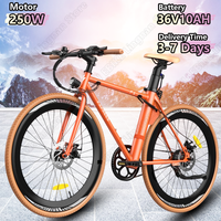FAFREES F1 Electric Bike 250W Motor 36V10AH Lithium Battery Adult Riding Electric Bike 700C*38C Inch Tire City Commuting E-bike