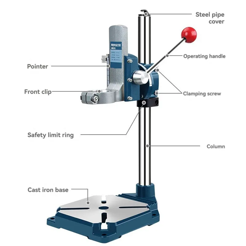 Multifunctional Electric Drill Floor Drill Household Tools High Precision Stable Base DIY Wood Metal Drilling Machine Frame