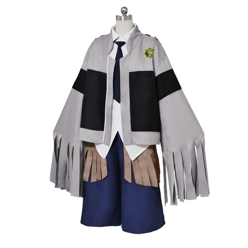 

GACHIAKUTA Caines Cosplay Costume Battle Suit Long Wig Set for Men Halloween Comic Con Tamsy Anime Style Uniform ,[6jh