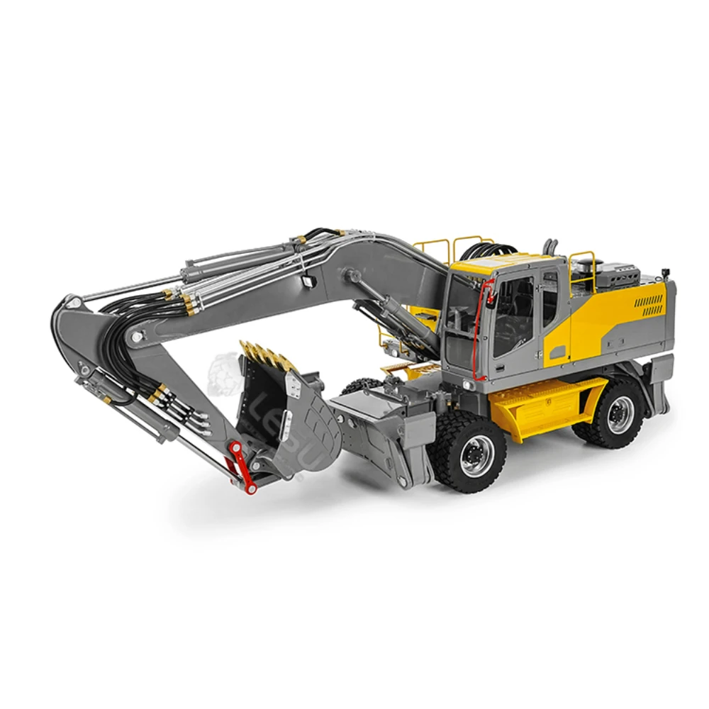 LESU ET30H Excavator 1/14 RC Hydraulic Excavator RTR Hydraulic Wheel Excavator Metal Model Remote Control Car Boy Toy