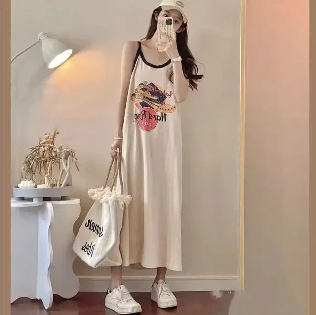 섹시 크로셰 훅 니트 싱글 브레스티드 드레스 여성 O넥 롱 드레스 2025 여름 신상 슬리브리스 휴가 비치 드레스