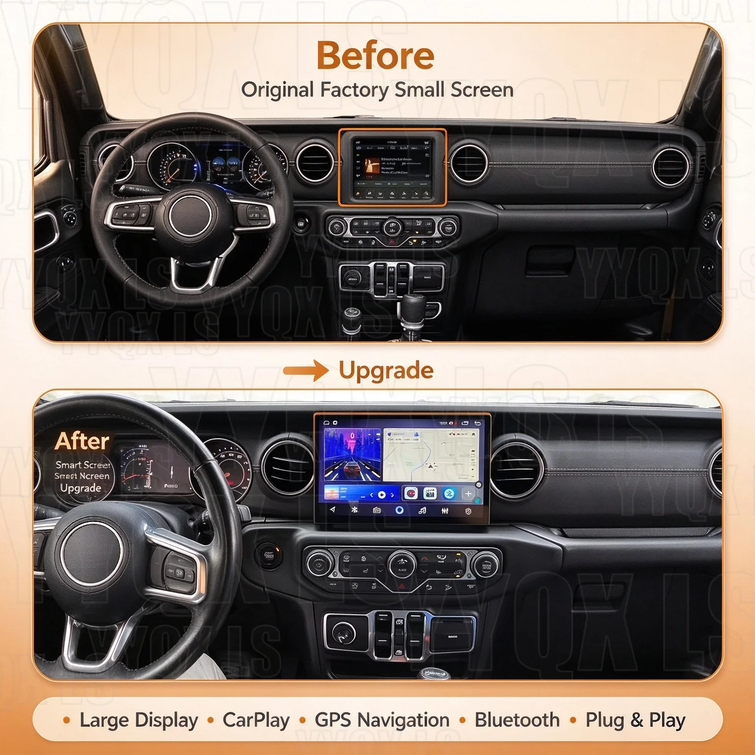 11.8inch For Jeep Wrangler 2018-2022 Android Car Radio Multimedia Video Player Stereo Wireless Carplay GPS Navigation DSP 4G