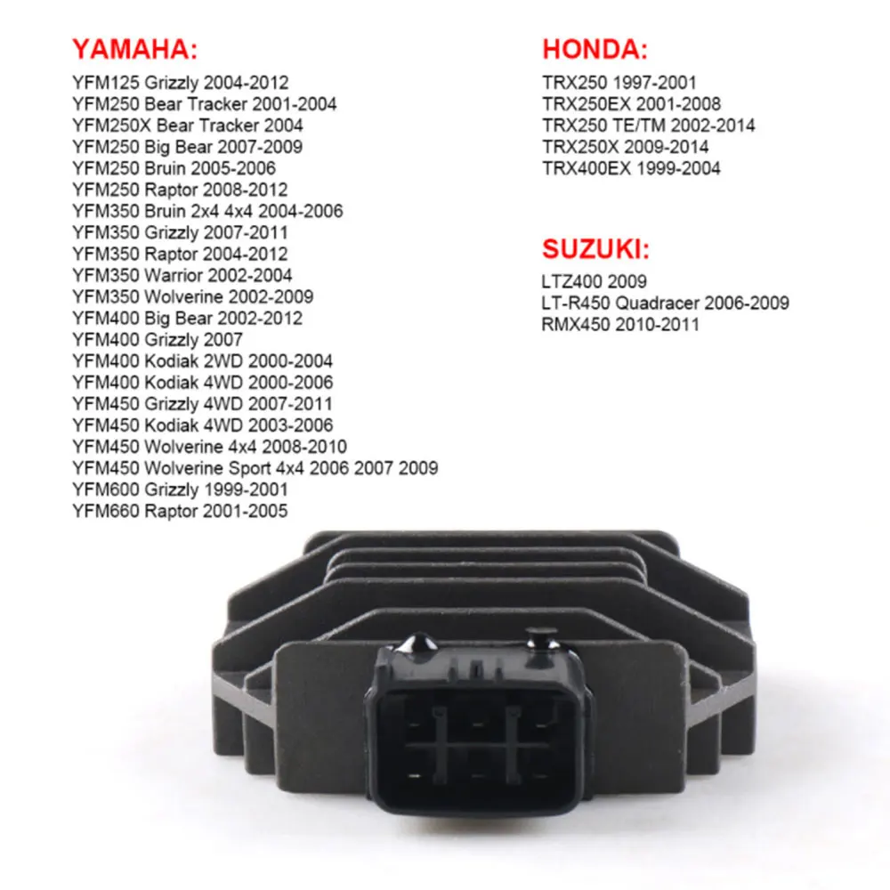 5GT-81960-00-00 Voltage Regulator Rectifier Fit For YFM125 Grizzly 2004-2012 For YFM250 Bear Tracker 2001 2002 2003 2004