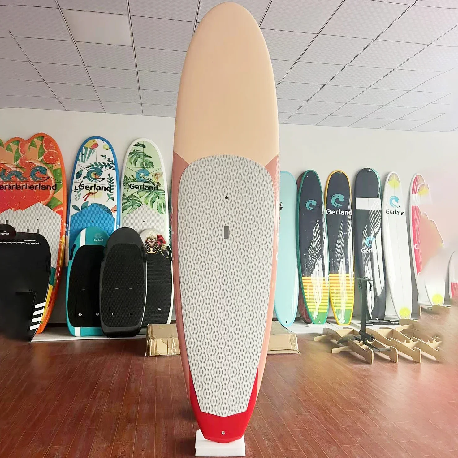 Factory EPS Epoxy Resin Fiber Glass SUP Paddle Board Customize Stand up Paddle Board Surfboard
