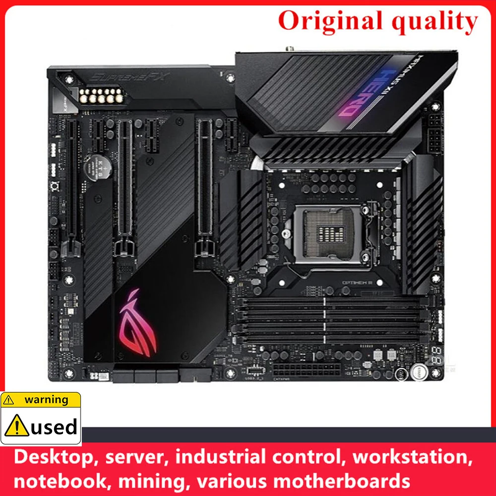 For ROG MAXIMUS XII HERO Motherboards LGA 1200 DDR4 128GB ATX Intel Z490 Overclocking Desktop Mainboard M.2 NVME III USB3.0