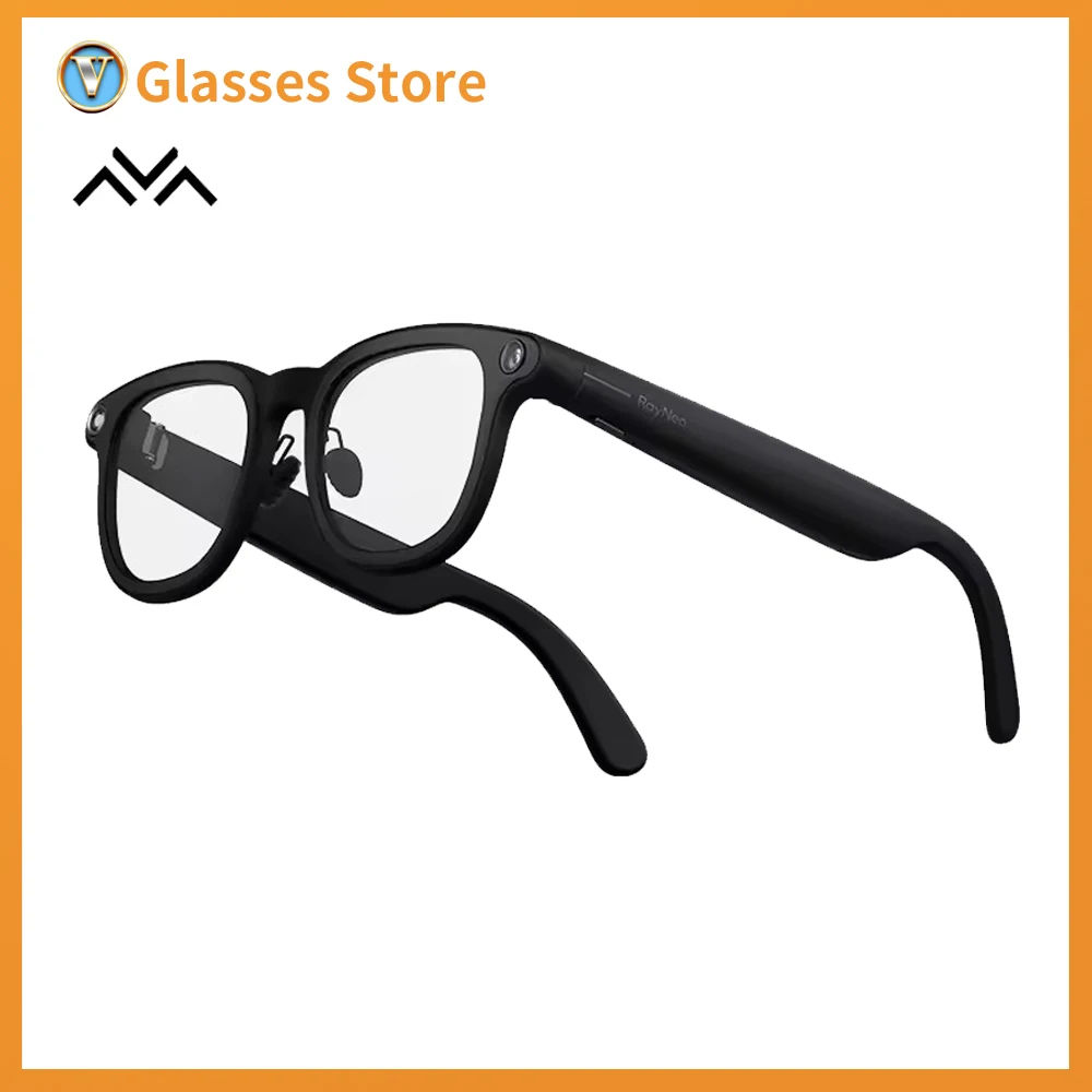 Rayneo V3 AI Smart Glasses Photography With 4K Sony IMX681 5P LENS Wireless Bluetooth Voice Control WiFI6 Full Array Audio  Mic