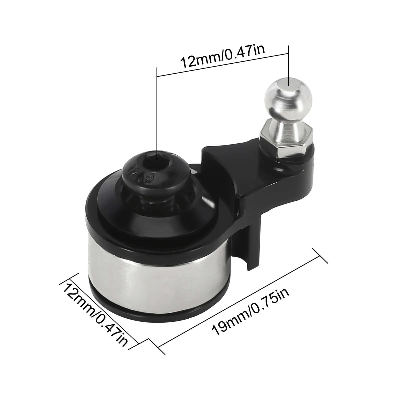 INJORA 25T Aluminum Alloy Adjustable Damping Servo Horn Arm for 1:10 RC Crawler Car TRX4 TRX6 Upgrade Parts