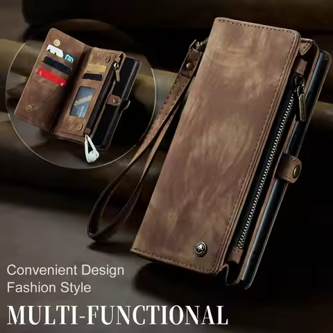 Case For Samsung Galaxy S20 S21 FE S22 Plus Note20 S23 S24 Ultra A53 A54 Magnetic Detachable Leather Flip Wallet Cover Phone Bag