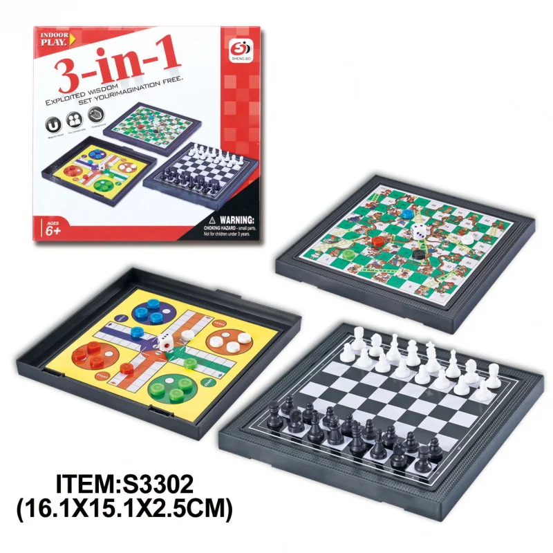 Factory Direct Sales-Border Products Children Education Games5Combination1Magnetic Game Chess Chess Snakes & Ladders Aerop