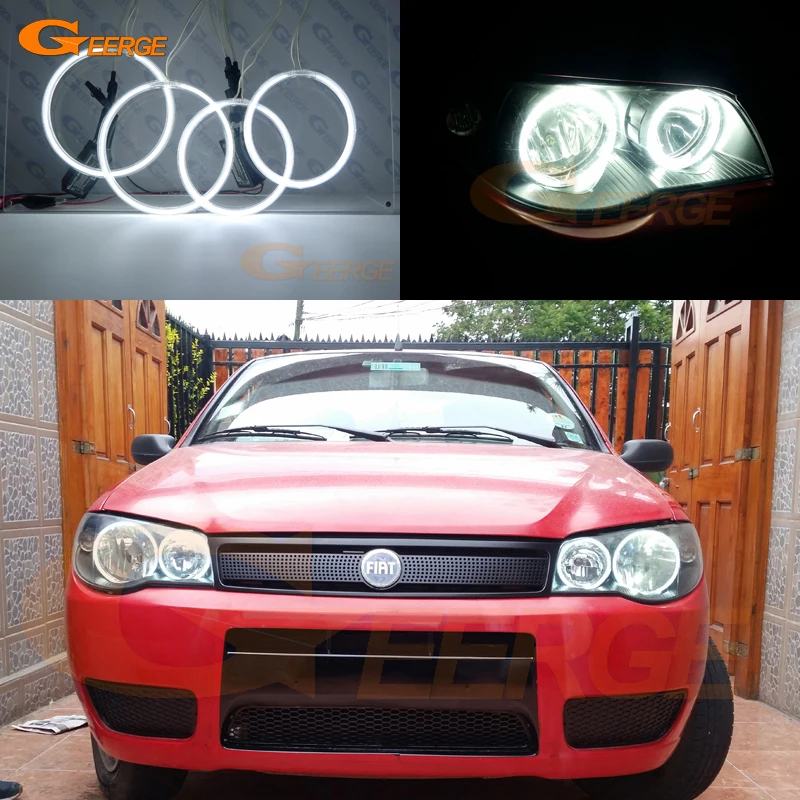 

For FIAT Palio Albea Siena Strada Headlight Excellent Ultra Bright CCFL Angel Eyes Kit Halo Rings Light Car Accessories