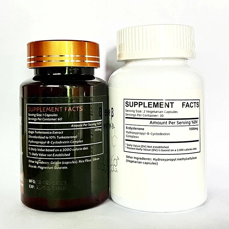 2 Bottle Turkesterone Capsules+Ecdysterone Capsules