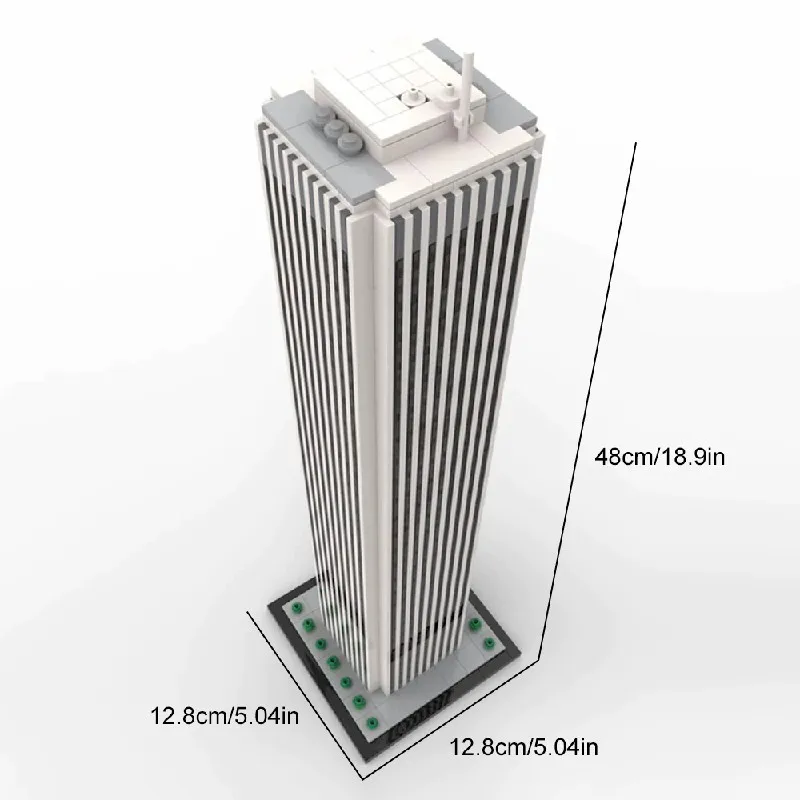 Ensembles de construction de maison centrale de Chicago, Kit de modèles de blocs de construction modulaires d'architecture de magasin d'appartement de ville, cadeau pour enfants 1926 pièces
