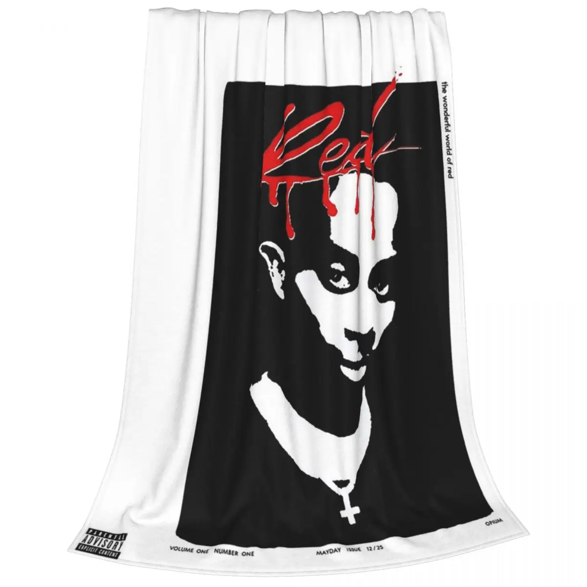 Playboi Carti Whole Lotta Red Album Cove Blanket Fleece Super Soft Sofa Throw Blankets For Home Bedroom Travel Throws Bedspread