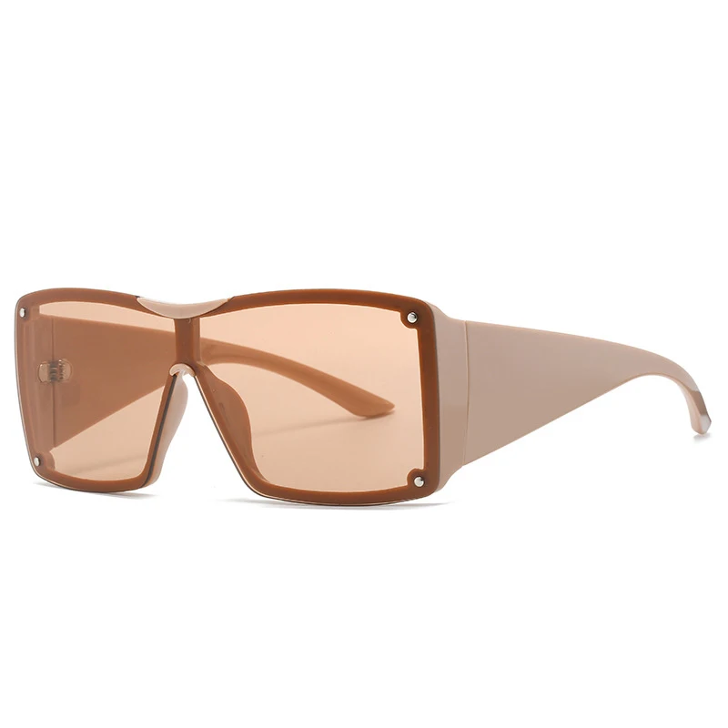 56426 übergroße Brille Sonnenbrille Männer Frauen Mode quadratische Sonnenbrille Marken design einteilige Linsen schirme uv400