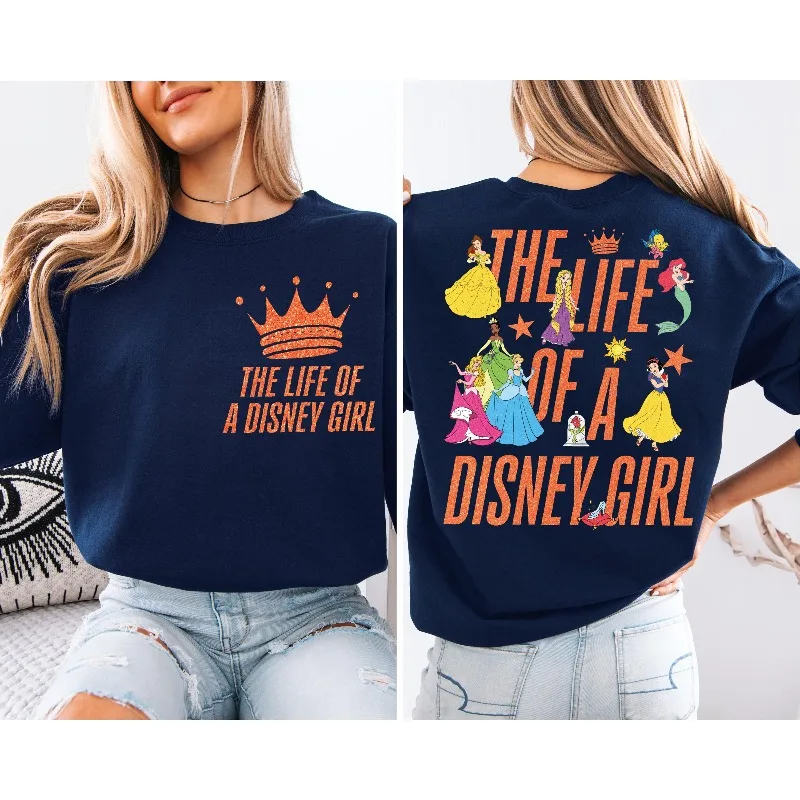 Felpa con cappuccio da donna Disney Princess invernale nuova moda casual streetwear da uomo e da donna