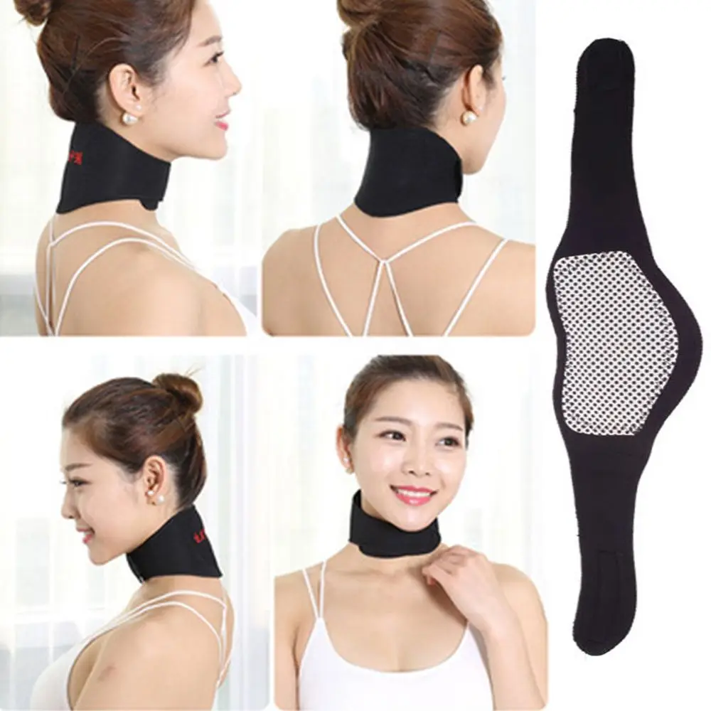 A dor alivia a terapia cervical do disco, relaxamento do pescoço, almofada do auto-aquecimento, colar do cuidado do pescoço, neckband magnético, mais quente