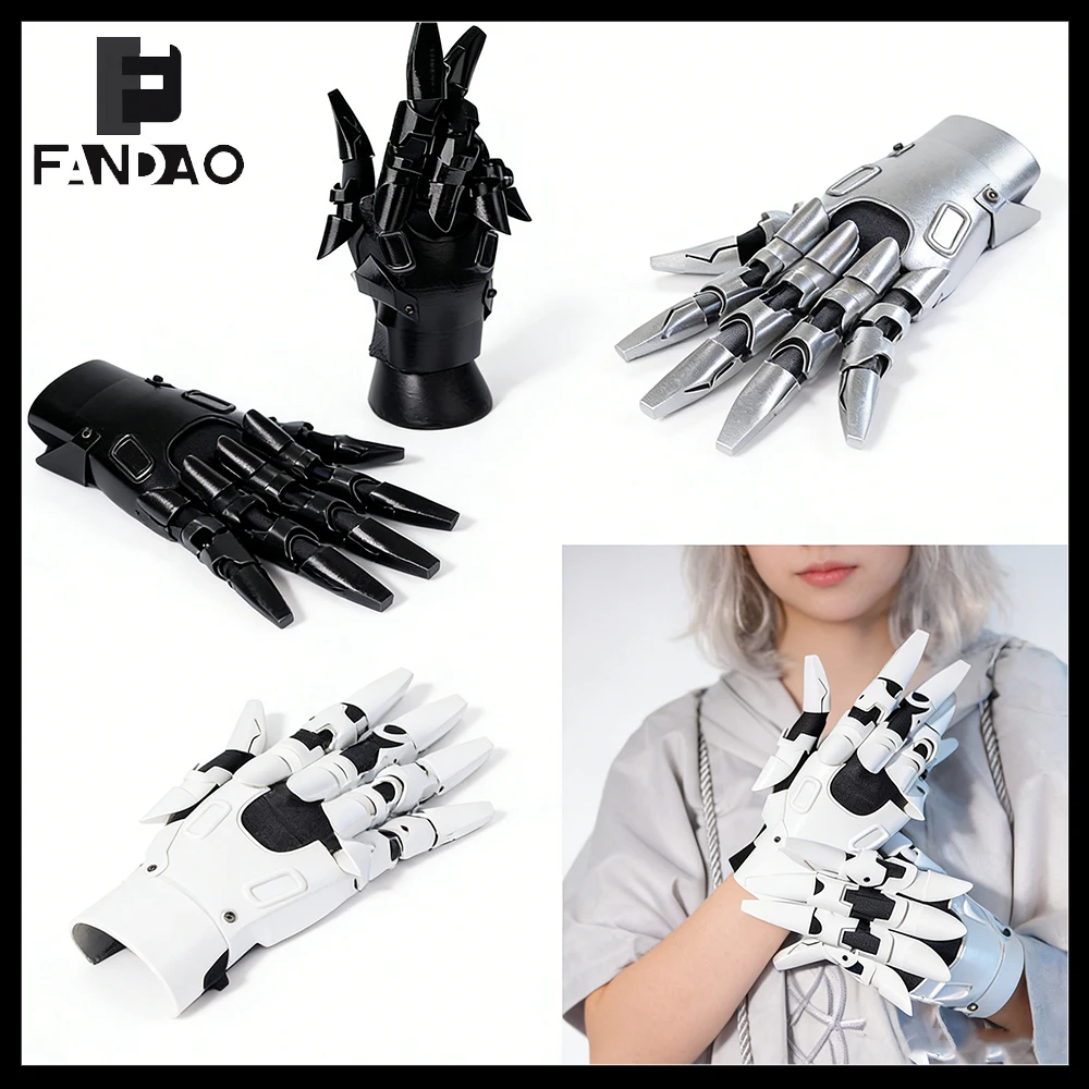 

Пара тактических механических перчаток-когтей в стиле киберпанк с 3D-печатью, защита для рук, реквизит для костюмов на Хэллоуин, косплей и вечеринок