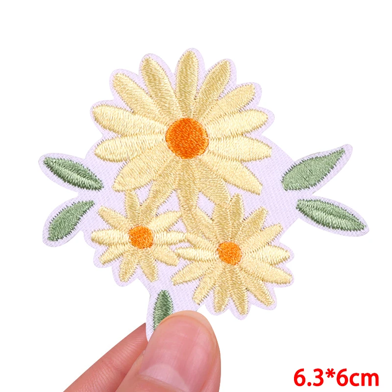 Biene/Blume Patch Cartoon Tier Stickerei Patch Eisen auf Patches für Kleidung gestickte Patches auf Kleidung DIY Näh aufkleber – Detail 5