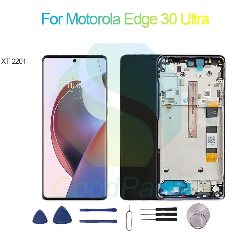 

For Motorola Edge 30 Ultra Screen Display Replacement 2400*1080 XT-2201 For Moto Edge 30 Ultra LCD Touch Digitizer