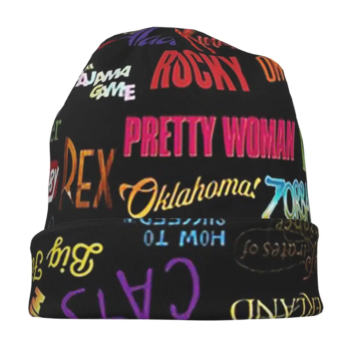 

Broadway Musicals Skullies Beanies Hats Warm Autumn Winter Outdoor Cap Knitted Bonnet Caps for Unisex Adult