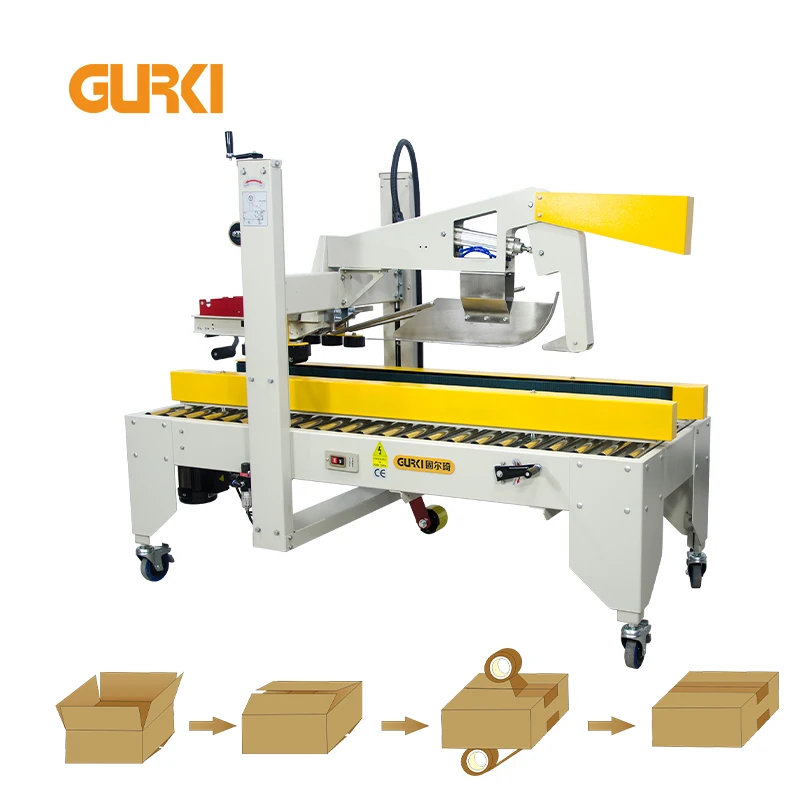 

GURKI Top Bottom Tape Auto Box Sealing Machine Automatic Case Sealer Carton Sealing Machine