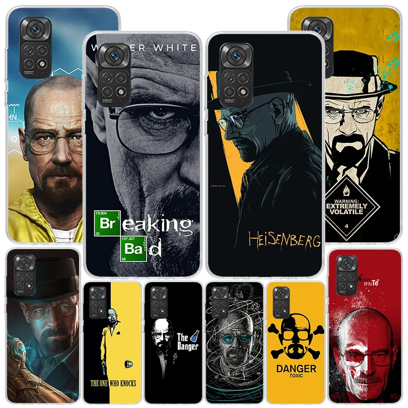 Capa de Celular Breaking Bad Walter White para Xiaomi Redmi Note 15 14 14S 13 Pro Plus 12 12S 11S 11E 10S 10 11T 5G Exclusiva