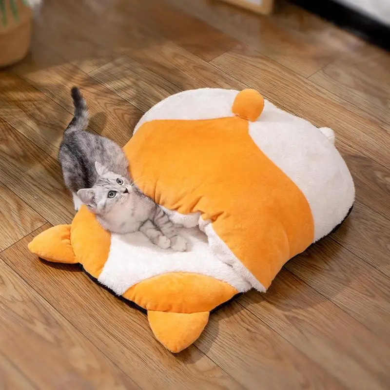 

Cat Snuggle Sack Cat Semi-Closed 360-Degree Wrap Bed Cave Cosy Pet Cuddle Zone Comfortable Cat Hideaway Warm Cat Bed For Winter