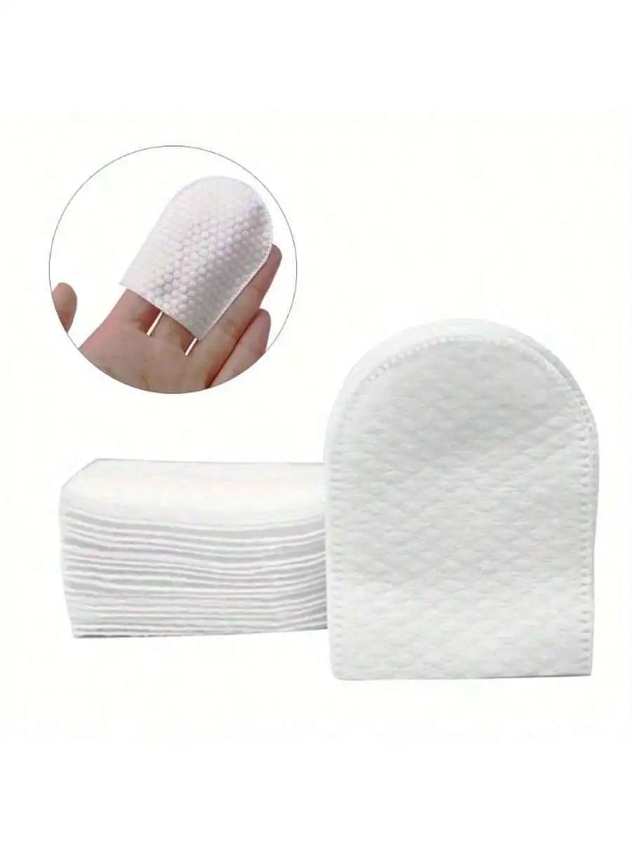 Tampons en coton en forme de U pour le démaquillage du visage, tampons de maquillage doux, adaptés au visage, N64.Parfait pour remodeler Ma, 50 pièces